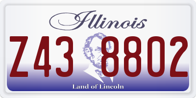 IL license plate Z438802