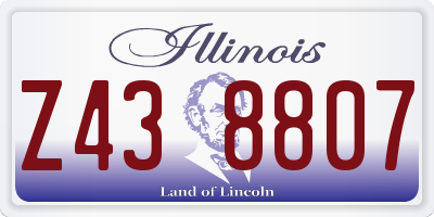 IL license plate Z438807