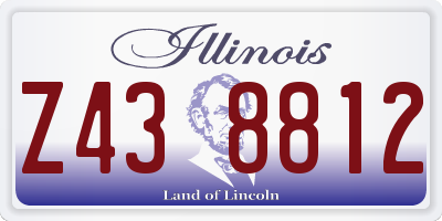 IL license plate Z438812