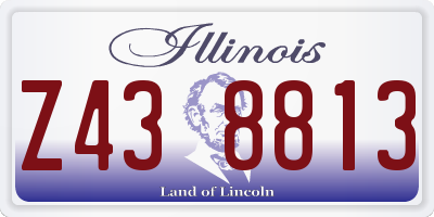 IL license plate Z438813
