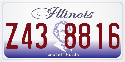 IL license plate Z438816