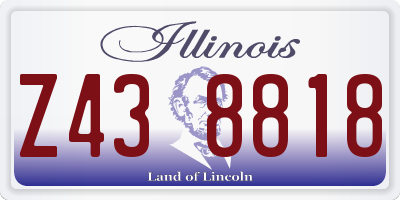 IL license plate Z438818