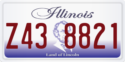 IL license plate Z438821