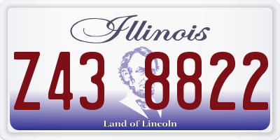 IL license plate Z438822