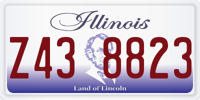 IL license plate Z438823