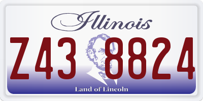 IL license plate Z438824