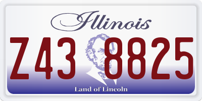 IL license plate Z438825
