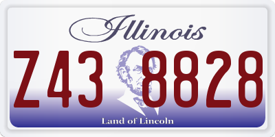 IL license plate Z438828