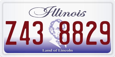IL license plate Z438829