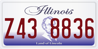 IL license plate Z438836