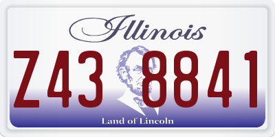 IL license plate Z438841