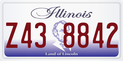 IL license plate Z438842