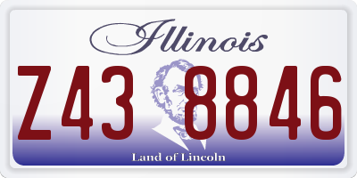 IL license plate Z438846
