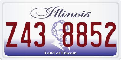 IL license plate Z438852