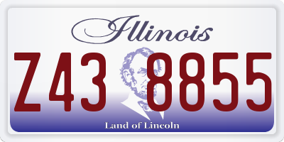 IL license plate Z438855