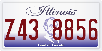 IL license plate Z438856