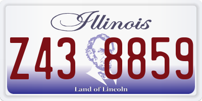 IL license plate Z438859