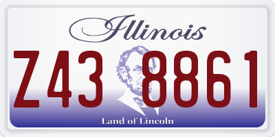 IL license plate Z438861