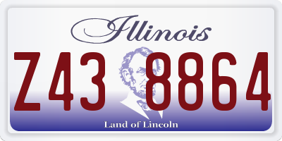 IL license plate Z438864