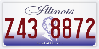 IL license plate Z438872