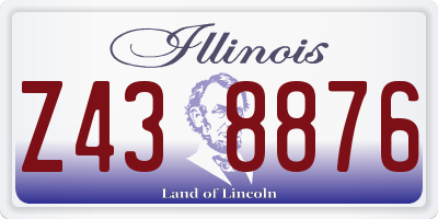 IL license plate Z438876