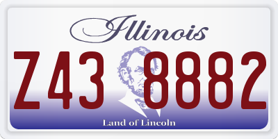 IL license plate Z438882