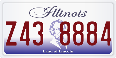 IL license plate Z438884