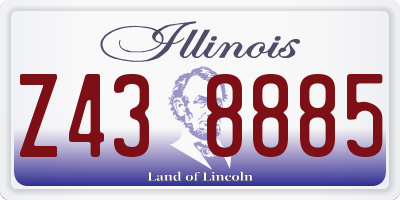 IL license plate Z438885