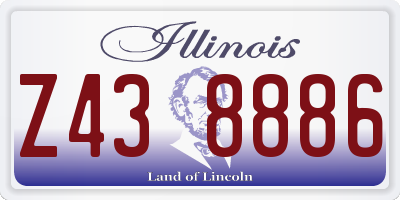 IL license plate Z438886