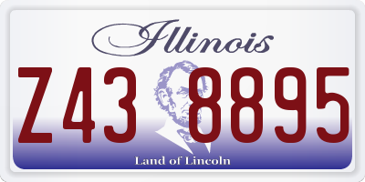IL license plate Z438895