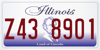 IL license plate Z438901