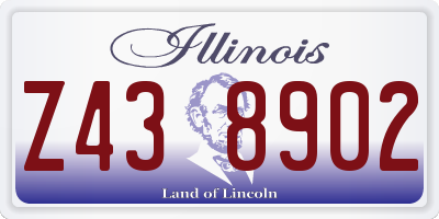 IL license plate Z438902
