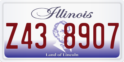 IL license plate Z438907