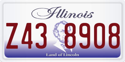 IL license plate Z438908