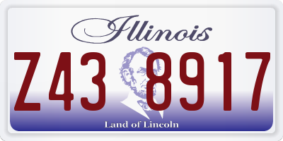 IL license plate Z438917
