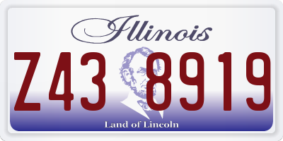 IL license plate Z438919