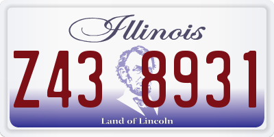 IL license plate Z438931