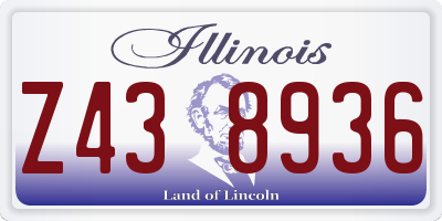 IL license plate Z438936