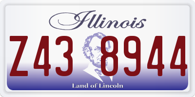 IL license plate Z438944