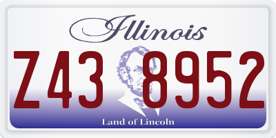 IL license plate Z438952