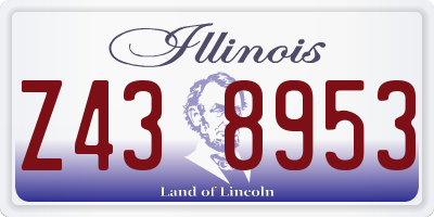 IL license plate Z438953
