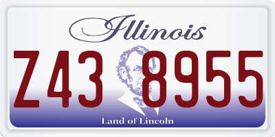 IL license plate Z438955