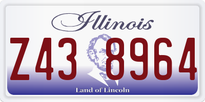IL license plate Z438964