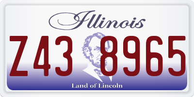 IL license plate Z438965