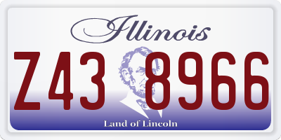 IL license plate Z438966