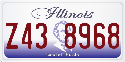 IL license plate Z438968