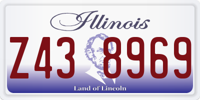 IL license plate Z438969