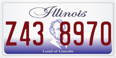 IL license plate Z438970