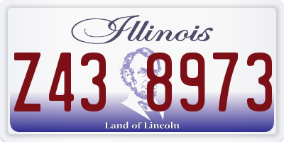 IL license plate Z438973