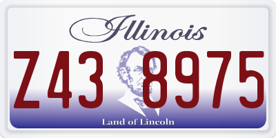 IL license plate Z438975